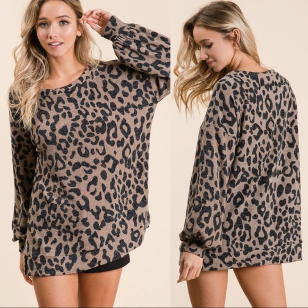 LAST ONE! Leopard Print Tunic - Picture 3 of 5
